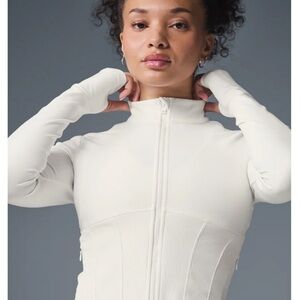 ALO Yoga Cream Zip-Up Jacket